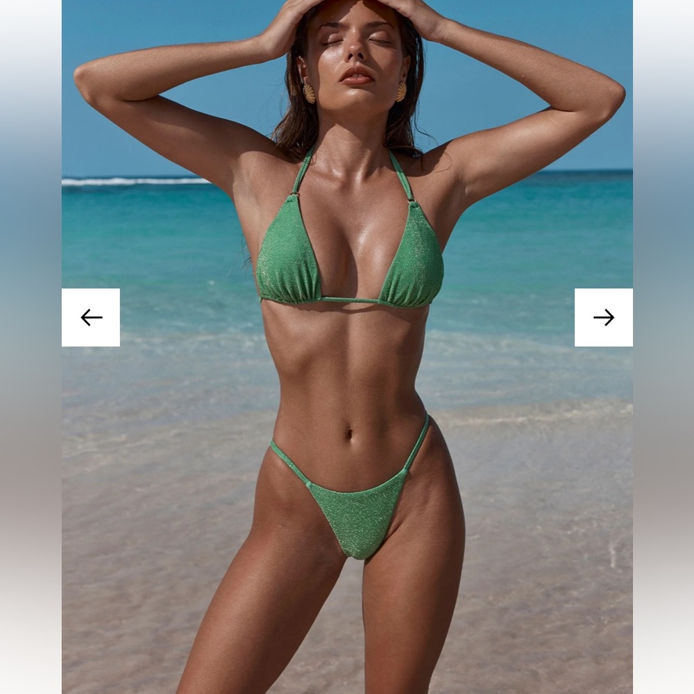 🌿🦋 Monday Swimwear Bikini BARBADOS BOTTOM - POND SHIMMER• New